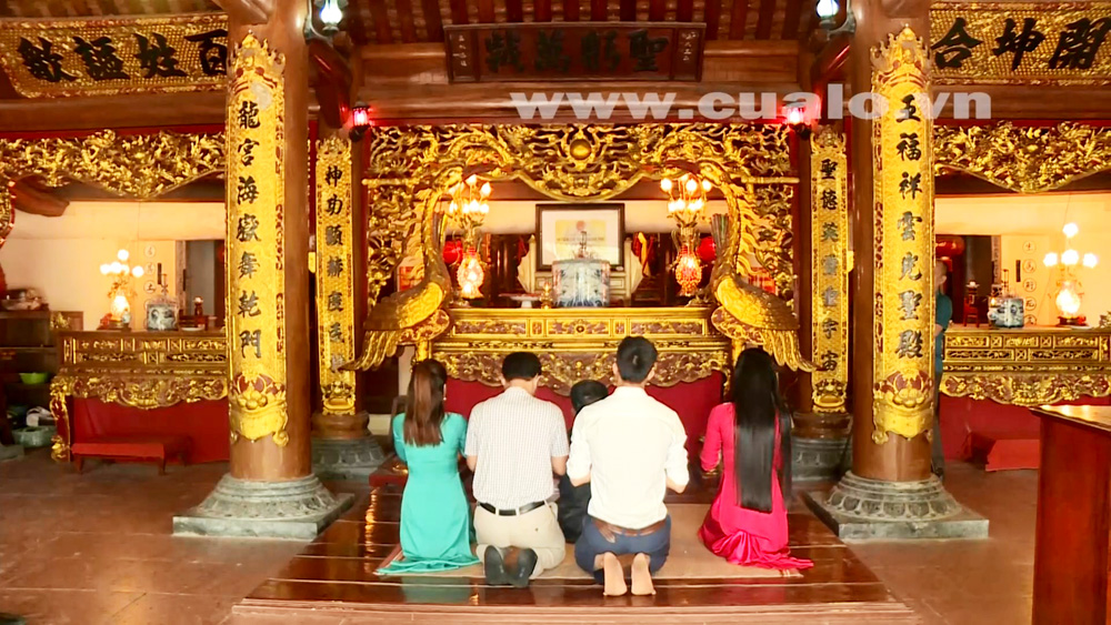 Đền thờ thể hiện tín ngưỡng lâu đời của người dân địa phương- Ảnh Thanh Bình