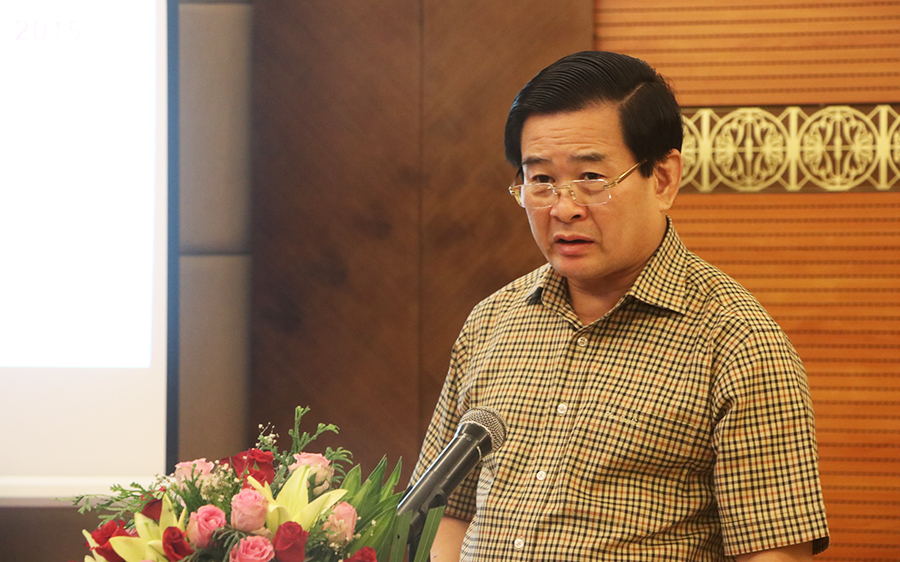 Tiến sỹ Nguyễn Đình Quyền, Viện trưởng Viện nghiên cứu lập pháp phát biểu khai mạc