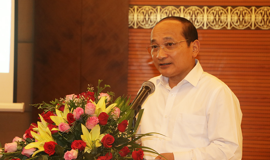 Ông Nguyễn Thanh Hiền – Phó trưởng Đại biểu Quốc hội tỉnh Nghệ An phát biểu chào mừng