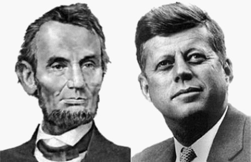 Cố Tổng thống Abraham Lincoln và John F. Keneddy. Ảnh: redicecreations.com