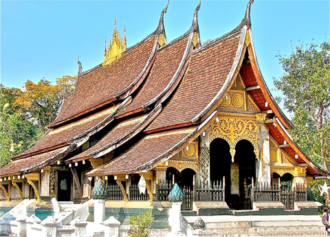Ngôi chùa Wat Xieng Tong ở Luang Prabang, Lào