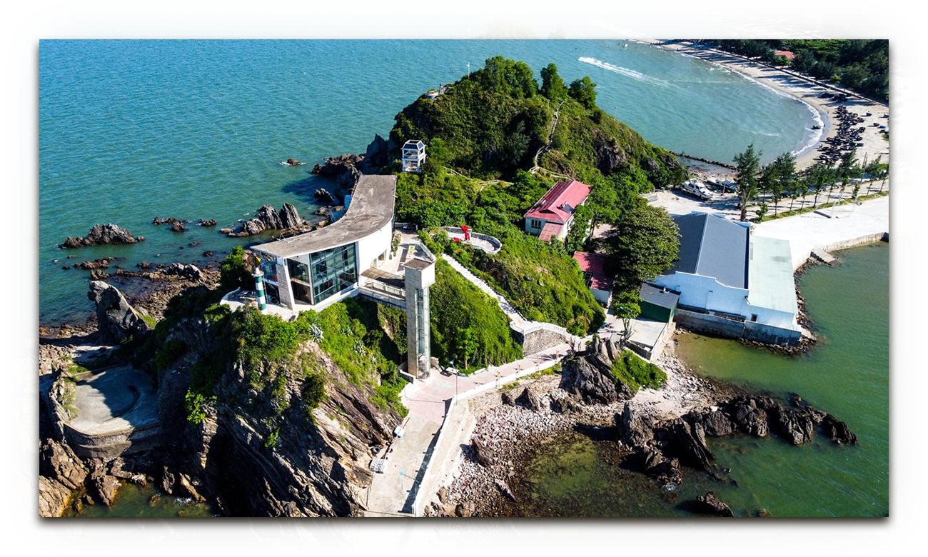 Dự án Quần thể du lịch sinh thái, biệt thự nghỉ dưỡng, thể thao, vui chơi giải trí Lan Châu - Song Ngư nhìn từ trên cao.